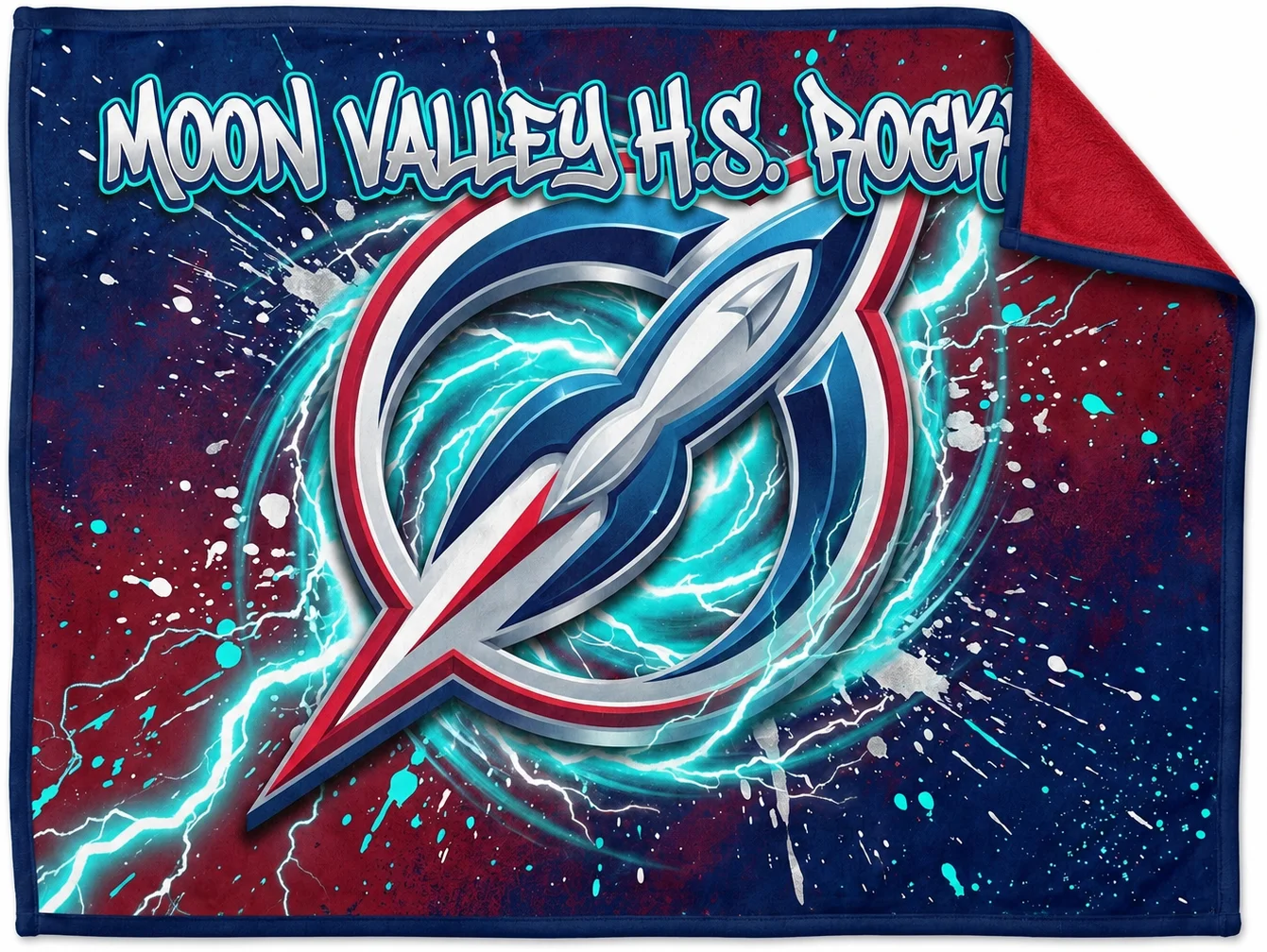 Moon Valley High School Rockets custom blanket