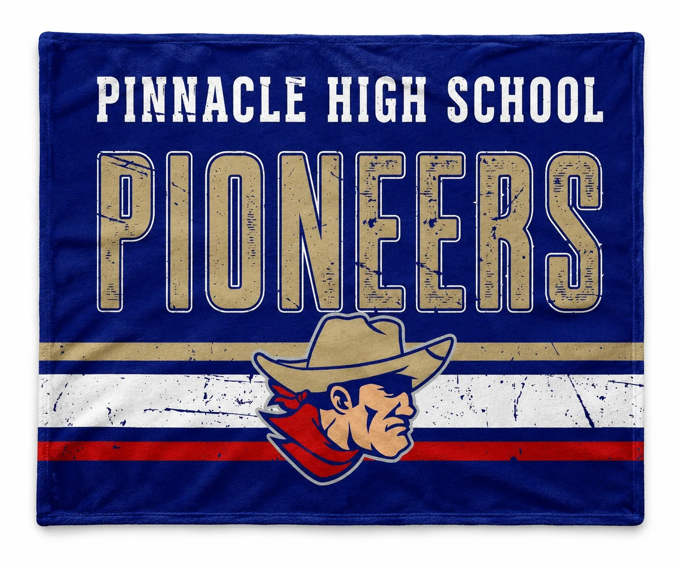 Pinnacle High School Pioneers custom blanket